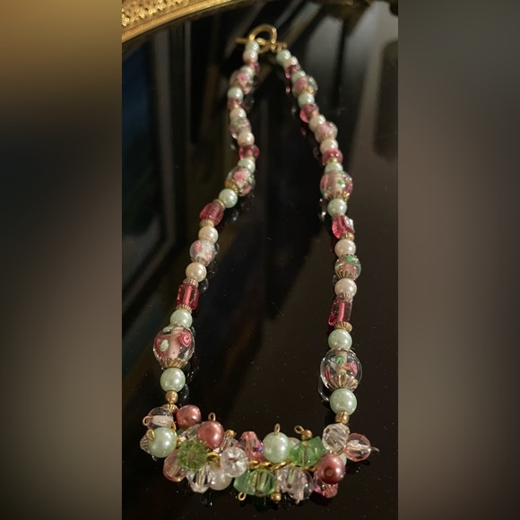 3 for $30 Artisan Beaded Cluster Necklace with Toggle Clasp - Picture 6 of 10